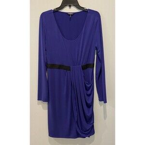 *Daisy Fuentes* Women's Purple Long Sleeve Dress Size Large.
